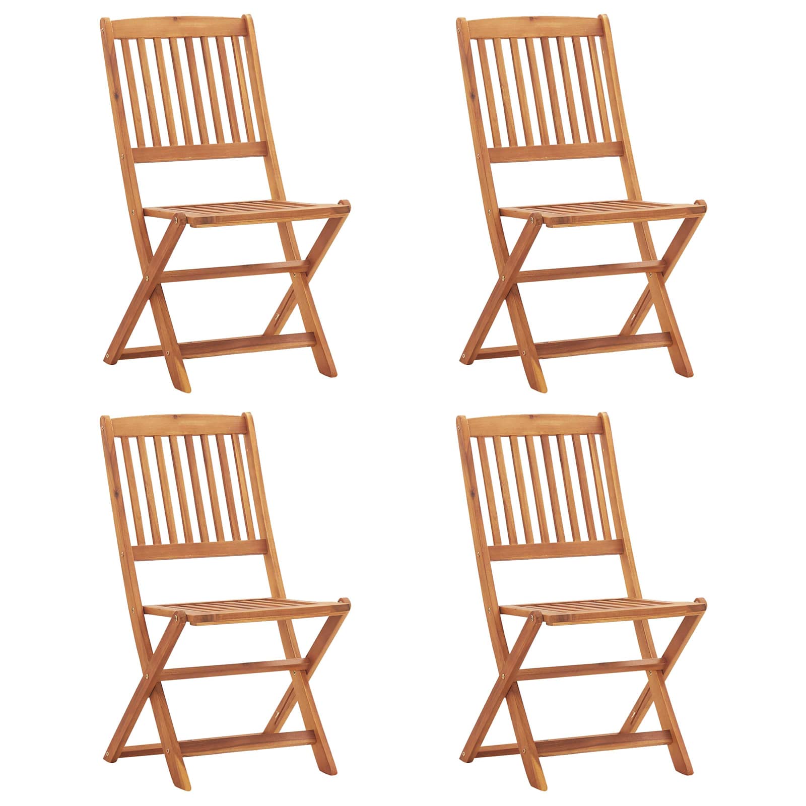 Sedia Marrone Legno di acacia 46654