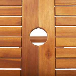 Tavolo da Giardino Pieghevole 135x85x75 cm Massello di Acacia cod mxl 52514