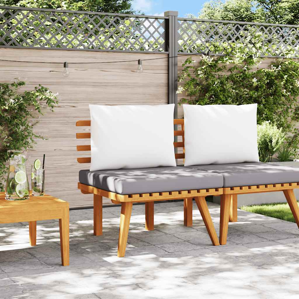 Sedia da Giardino con Cuscino in Legno Massello di Acacia cod mxl 60284