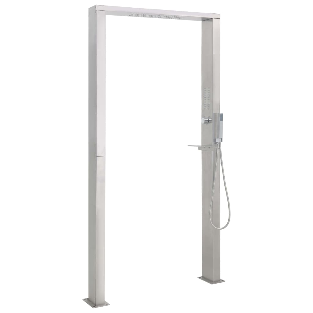 Doccia da Giardino in Acciaio Inox a Doppio Getto 48201