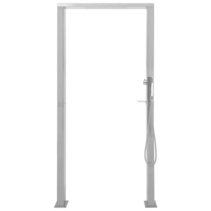 Doccia da Giardino in Acciaio Inox a Doppio Getto 48201