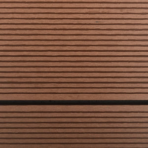 Piatto Doccia da Esterni in Acciaio Inox WPC 110x62 cm Marrone 48204