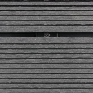 Piatto Doccia da Esterni in Acciaio Inox WPC 110x62 cm Grigio 48205