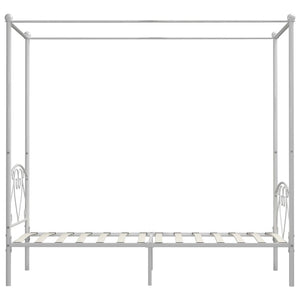 Giroletto Baldacchino senza Materasso Bianco Metallo 90x200 cm