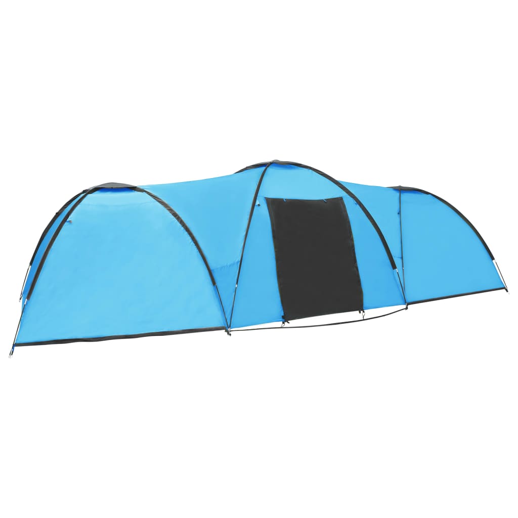 Tenda Igloo da Campeggio 650x240x190 cm per 8 Persone Blu 92230