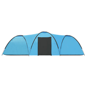 Tenda Igloo da Campeggio 650x240x190 cm per 8 Persone Blu 92230