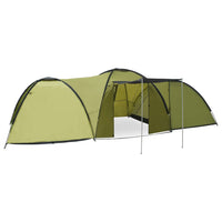 TendaIgloo da Campeggio 650x240x190 cm per 8 Persone Verdecod mxl 73304