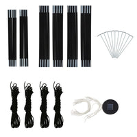 Tenda per Feste con LED e 4 Pareti 3,6x3,6x2,3 m Verde 92237