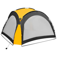 Tenda per Feste con LED e 4 Pareti 3,6x3,6x2,3 m Gialla 92238