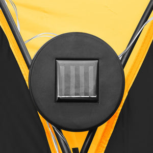 Tenda per Feste con LED e 4 Pareti 3,6x3,6x2,3 m Gialla 92238