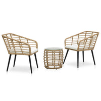 Set da Bistrot 3 pz in Polyrattan Rovere cod mxl 34946