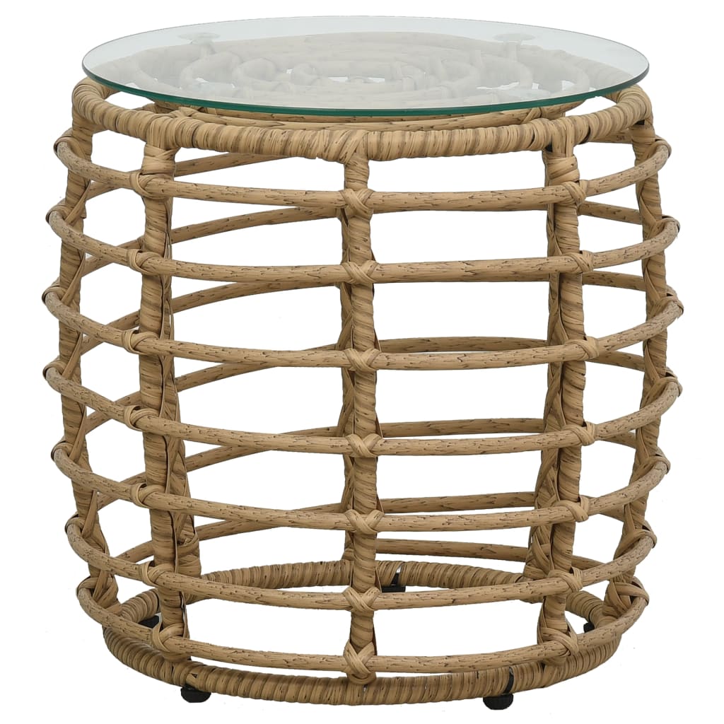 Set da Bistrot 3 pz in Polyrattan Rovere cod mxl 34946