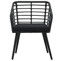 Set da Bistrot 3 pz in Polyrattan Nero 48579