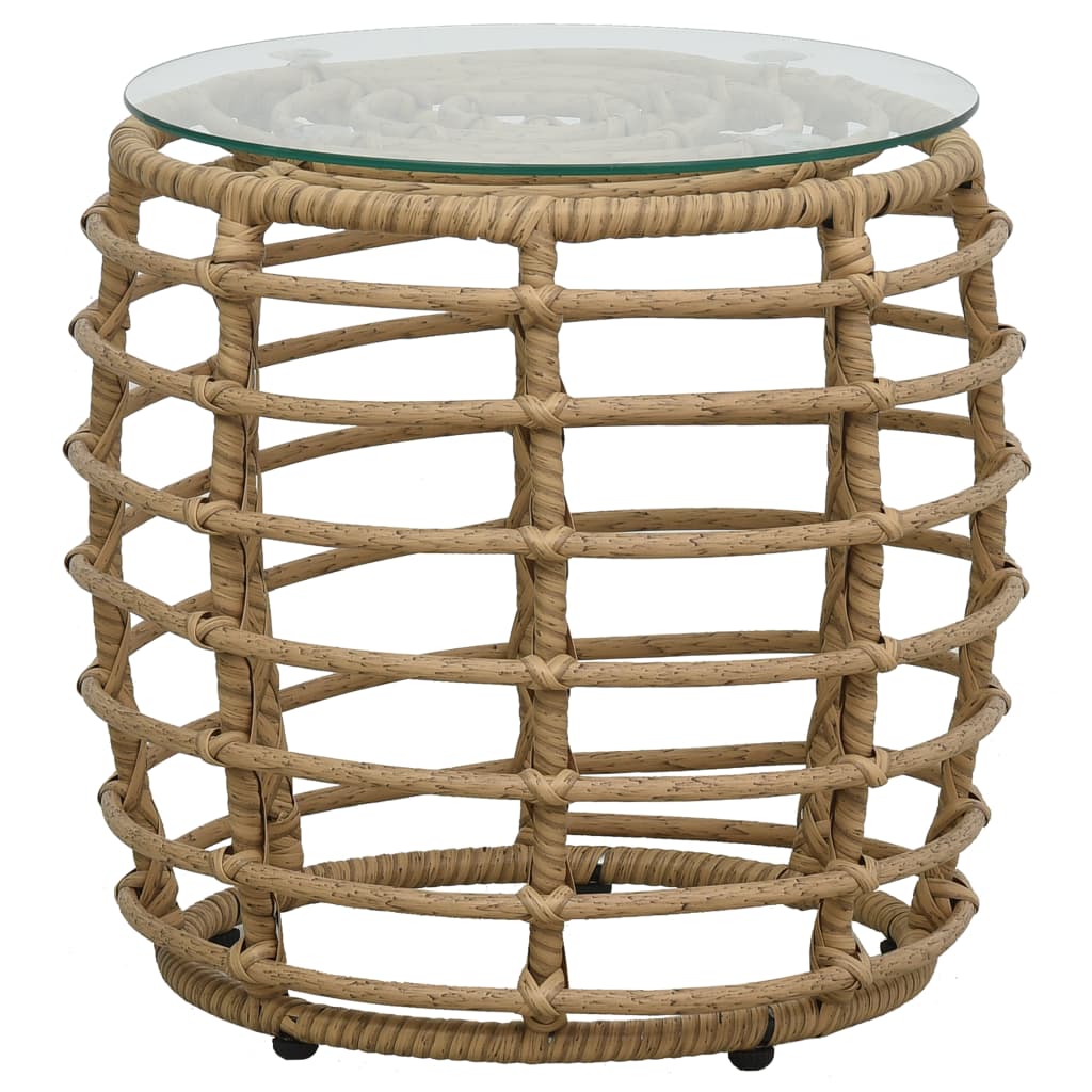 Set da Bistrot 3 pz in Polyrattan Rovere cod mxl 35499