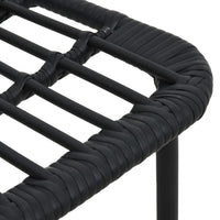 Sedie da Giardino 2 pz in Polyrattan Nere cod mxl 23053