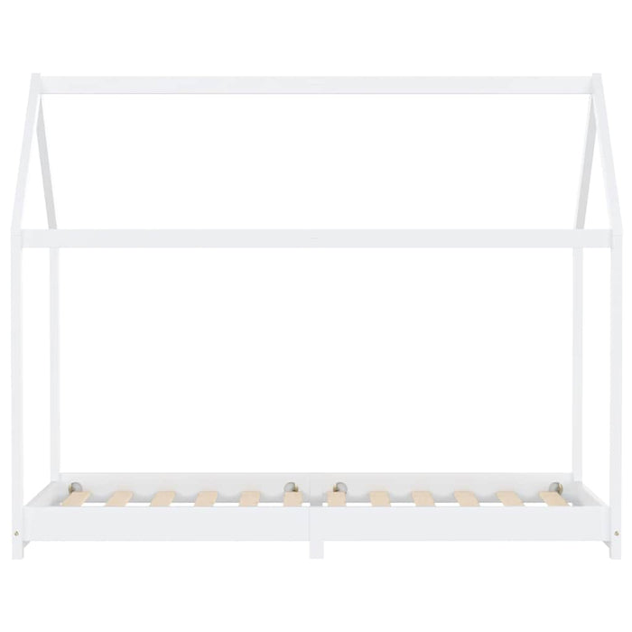 Giroletto per Bambini-Struttura Letto Bambini Bianco in Massello di Pino 90x200 cm 592504