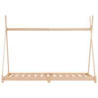 Giroletto per Bambini in Legno Massello di Pino 70x140 cm 283355