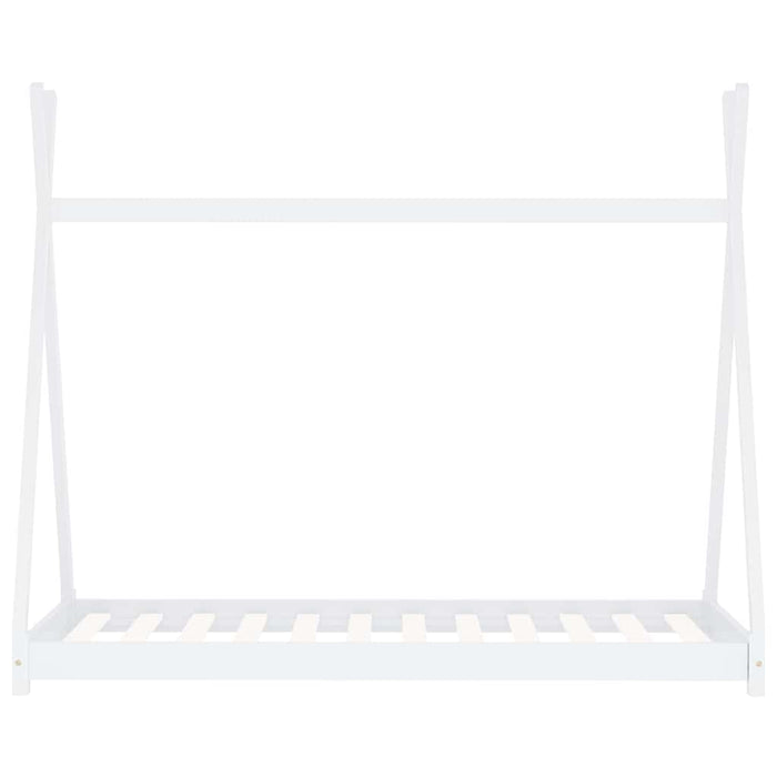 Giroletto per Bambini-Struttura Letto Bambini Bianco in Massello di Pino 90x200 cm 942684