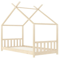 Giroletto per Bambini-Struttura Letto Bambini in Legno Massello di Pino 70x140 cm 155925