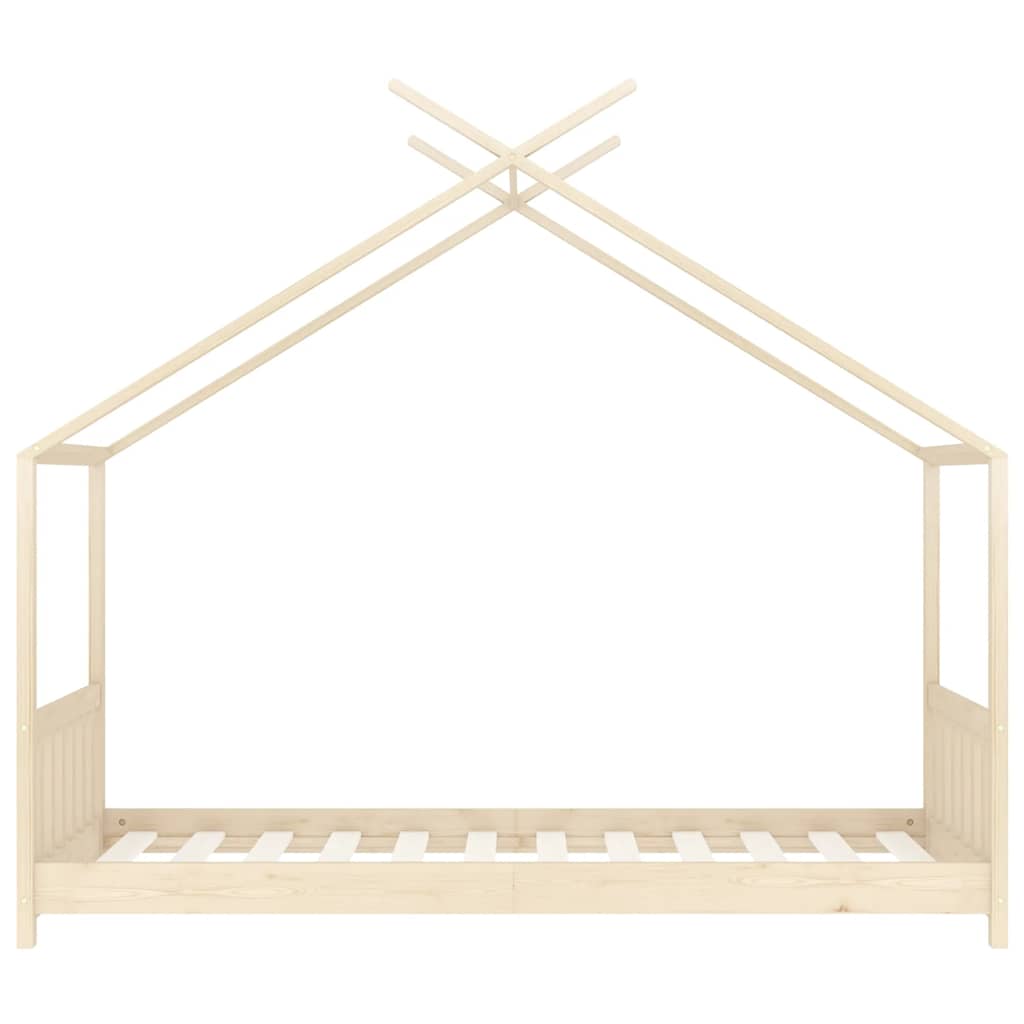 Giroletto per Bambini in Legno Massello di Pino 70x140 cm 283364