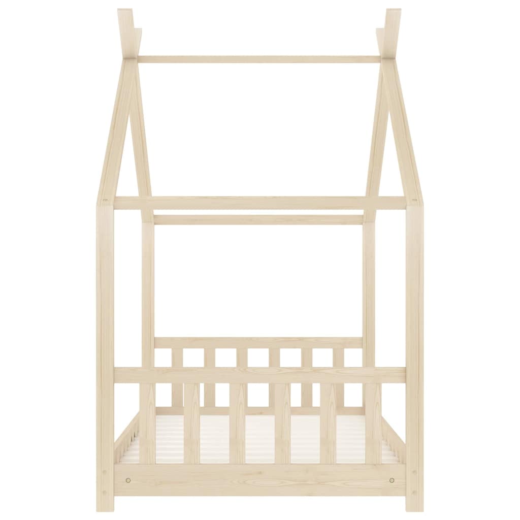 Giroletto per Bambini-Struttura Letto Bambini in Legno Massello di Pino 70x140 cm 155925