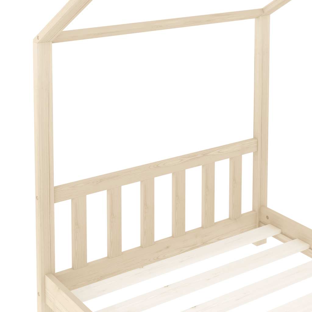 Giroletto per Bambini-Struttura Letto Bambini in Legno Massello di Pino 70x140 cm 155925