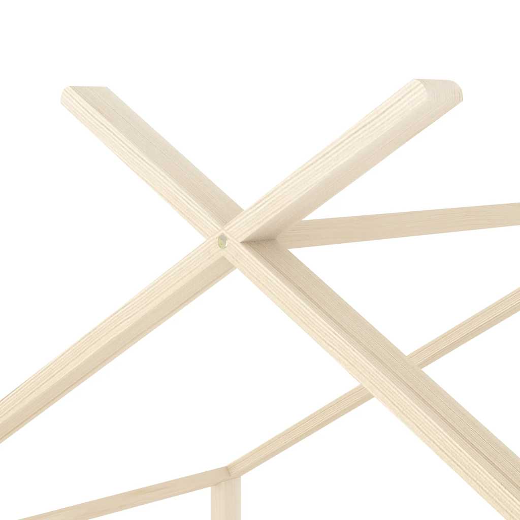Giroletto per Bambini-Struttura Letto Bambini in Legno Massello di Pino 70x140 cm 155925