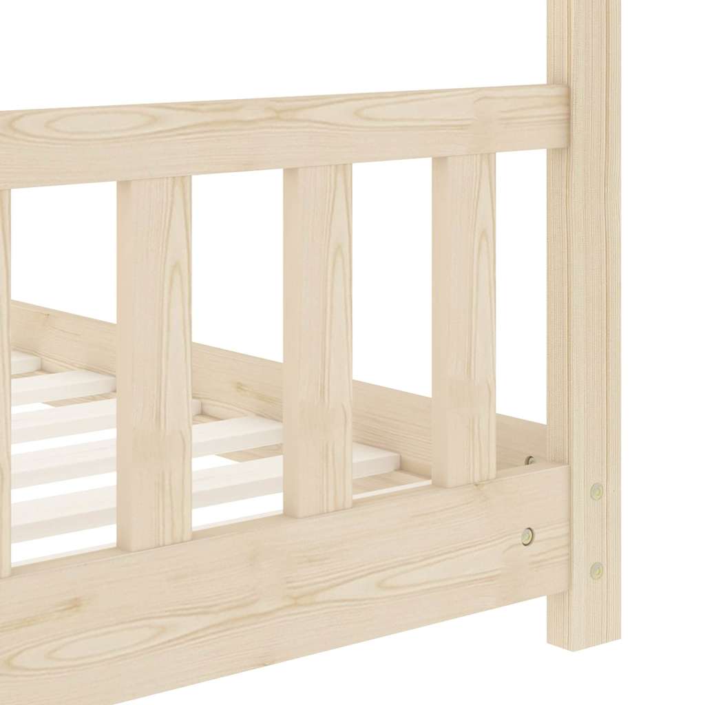 Giroletto per Bambini in Legno Massello di Pino 80x160 cm 283365