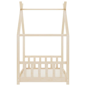 Giroletto per Bambini in Legno Massello di Pino 90x200 cm 283366