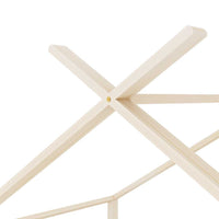 Giroletto per Bambini in Legno Massello di Pino 90x200 cm 283366