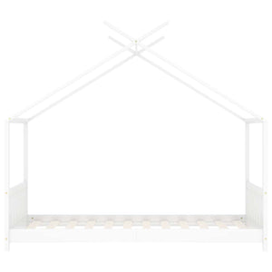 Giroletto per Bambini Bianco in Massello di Pino 80x160 cm 283368