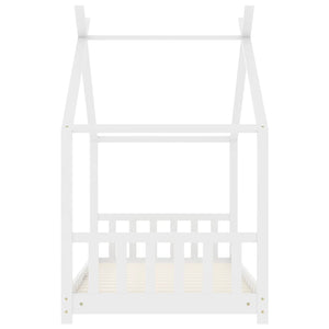 Giroletto per Bambini-Struttura Letto Bambini Bianco in Massello di Pino 80x160 cm 285932