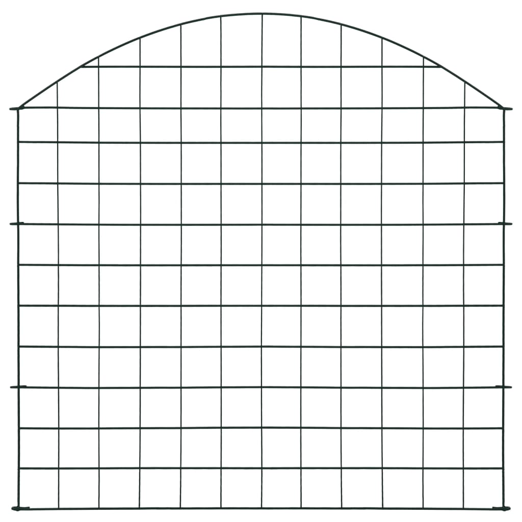 Set Recinzione da Giardino ad Arco 77,5x78,5 cm Verde 146103