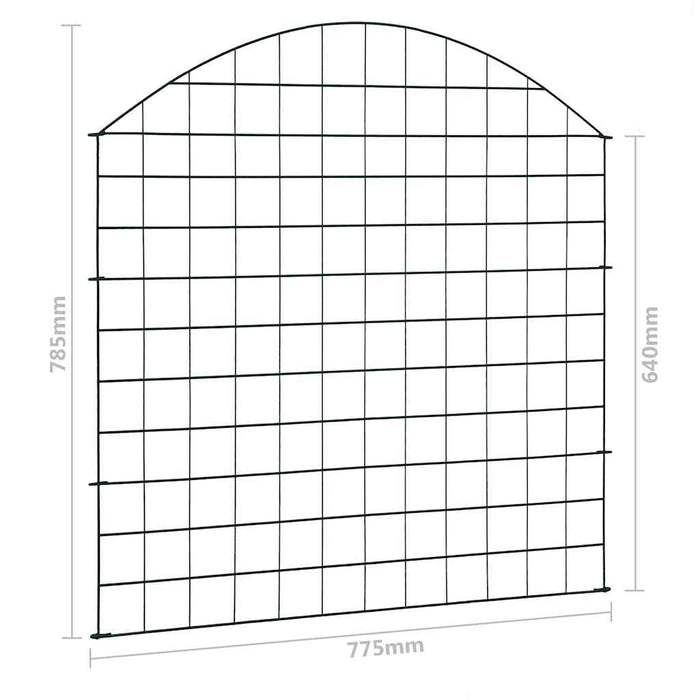 Set Recinzione ad Arco per Stagno 77,5x78,5 cm Verde cod mxl 20547