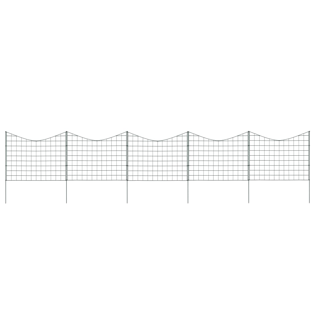 Set Recinzione ad Arco Invertito per Stagno 77,5x64 cm Verde