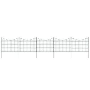 Set Recinzione ad Arco Invertito per Stagno 77,5x64 cm Verde