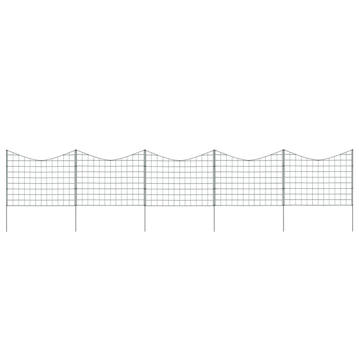 Set Recinzione ad Arco Invertito per Stagno 77,5x64 cm Verde