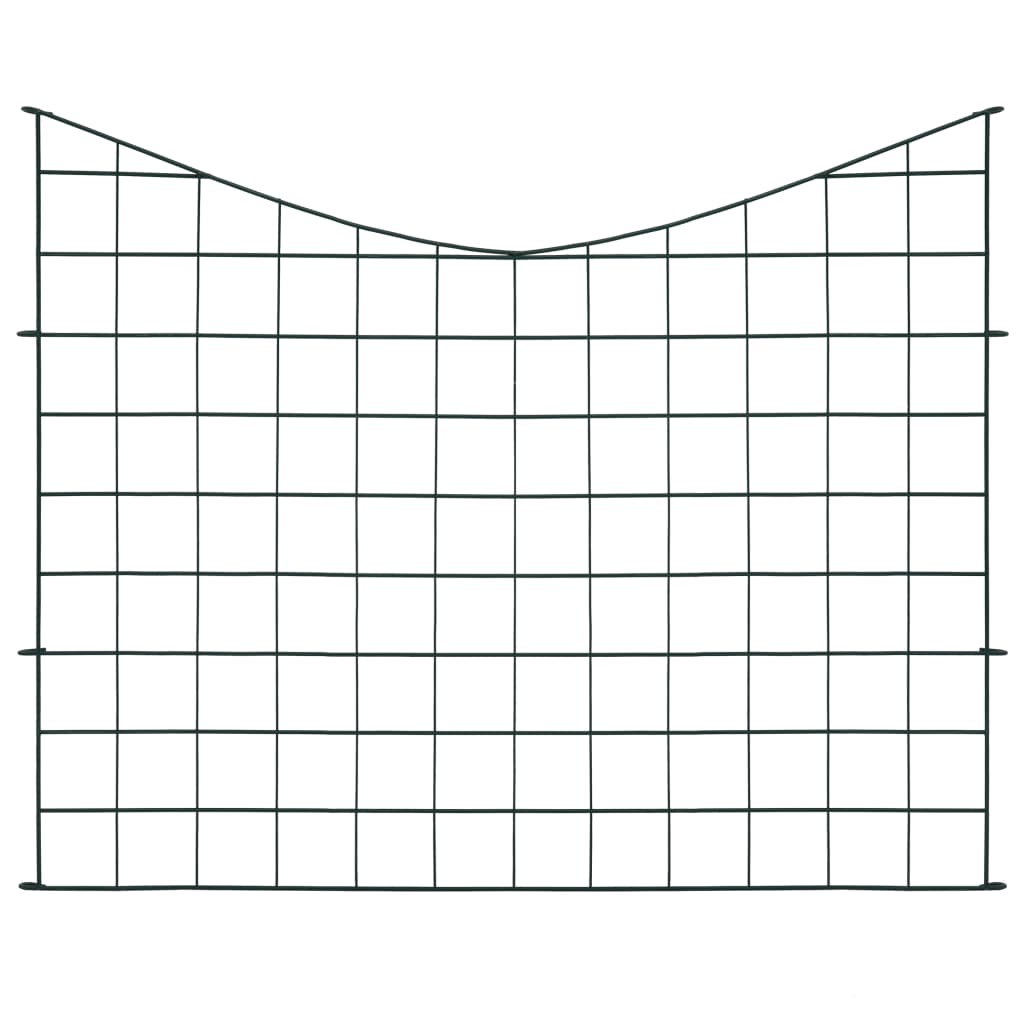 Set Recinzione ad Arco Invertito per Stagno 77,5x64 cm Verde