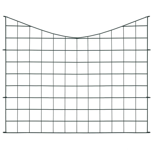 Set Recinzione ad Arco Invertito per Stagno 77,5x64 cm Verde