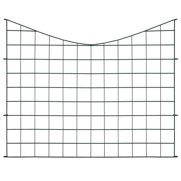 Set Recinzione ad Arco Invertito per Stagno 77,5x64 cm Verde