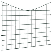 Set Recinzione ad Arco Invertito per Stagno 77,5x64 cm Verde