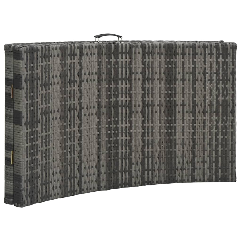 Sdraio sdraio prendisole lettino da giardino terrazzo pieghevole arredo da esterno con cuscino in resina intrecciata grigia 02_0012855