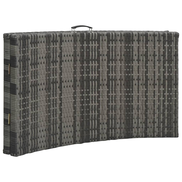 Sdraio sdraio prendisole lettino da giardino terrazzo pieghevole arredo da esterno con cuscino in resina intrecciata grigia 02_0012855