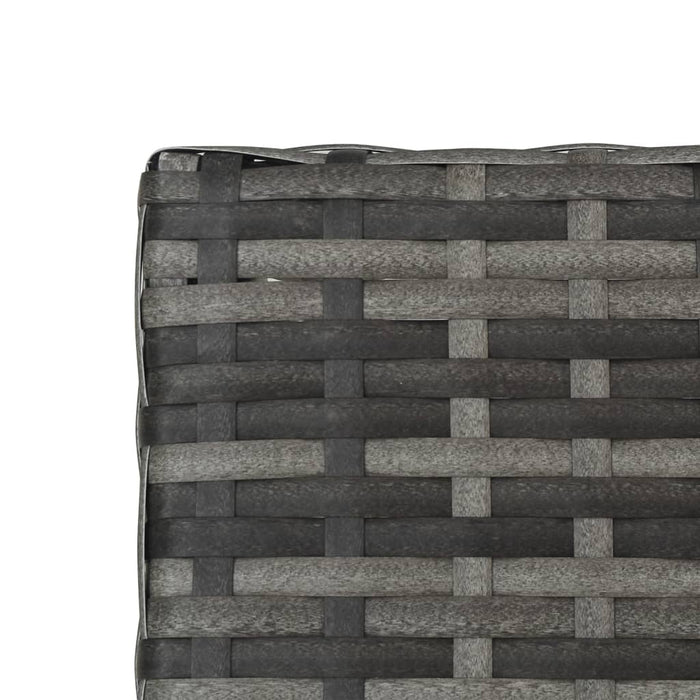 Sdraio sdraio prendisole lettino da giardino terrazzo pieghevole arredo da esterno con cuscino in resina intrecciata grigia 02_0012855