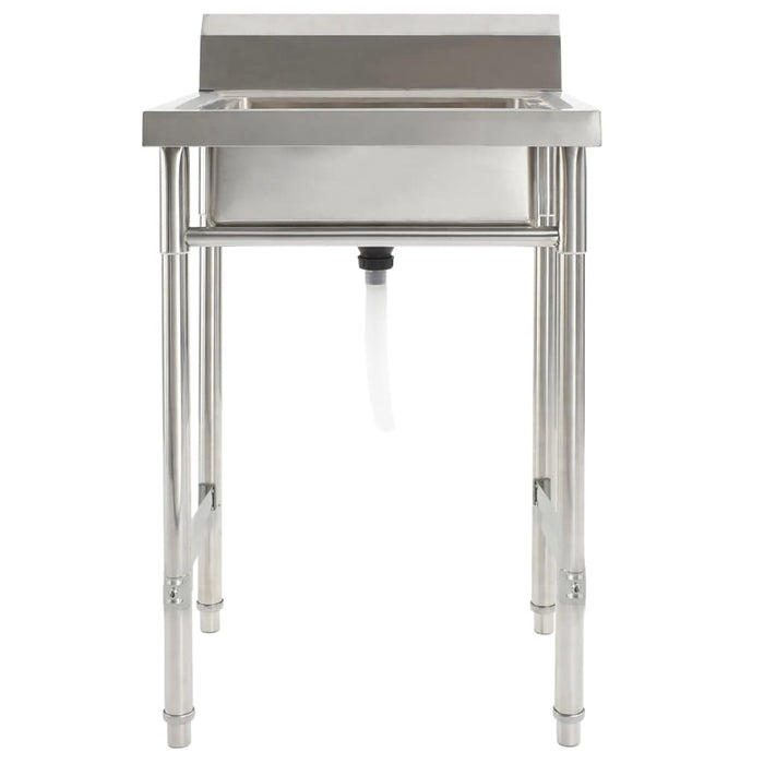 Lavello cucina professionale vasca singola 60 x 60 cm inox 02_0002331