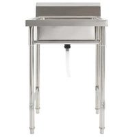 Lavello da Cucina Vasca Singola in Acciaio Inossidabile 144290