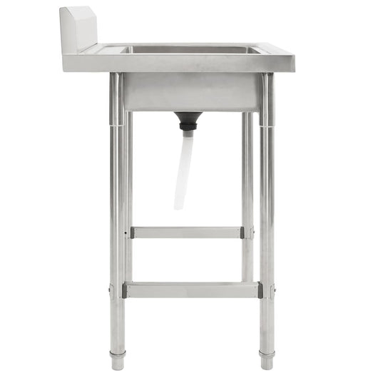 Lavello da Cucina Vasca Singola in Acciaio Inossidabile 144290