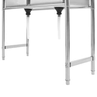 Lavello da Cucina-Lavandino-Lavabo a Doppia Vasca in Acciaio Inox