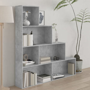 Libreria/Divisorio Grigio Cemento 155x24x160 Legno Multistrato 800661