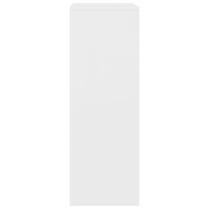 Credenza con 6 Cassetti Bianca 50x34x96 cm in Legno Multistrato